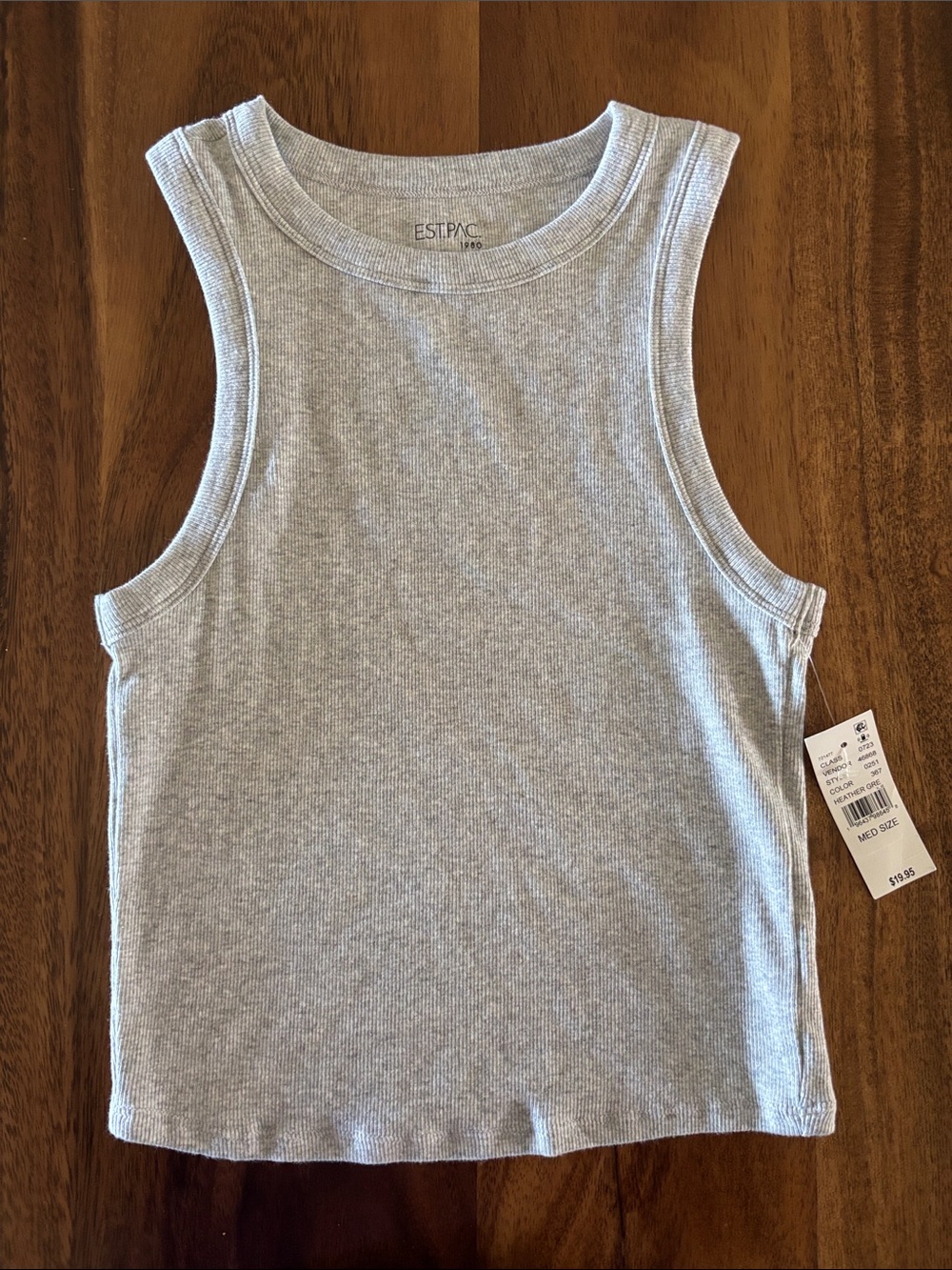 PacSun Gray Ribbed Tank Top